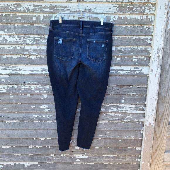 Edgely Curvy High Rise Mid Fit Ripped Super Skinny Jean Size 16W - Picture 6 of 8